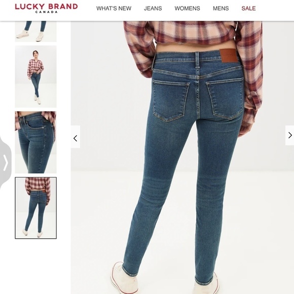 Lucky Brand Women’s Denim Jeans Ava Skinny Dark wash Size 31 - Picture 3 of 16